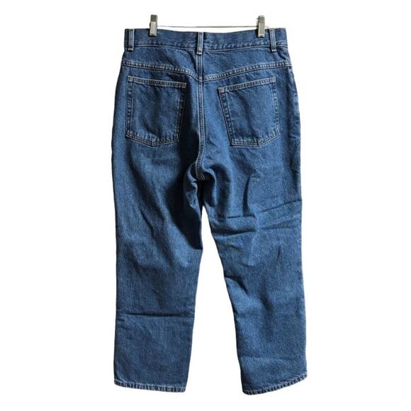 VTG 90s L.L. BEAN Flannel Lined Original Fit High Rise Straight Leg Jeans SZ 10P - Picture 5 of 9